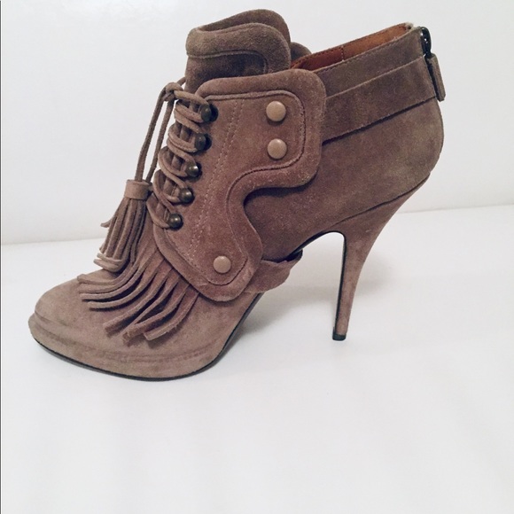 Givenchy Suede Tassel Lace Up Booties - Picture 4 of 6